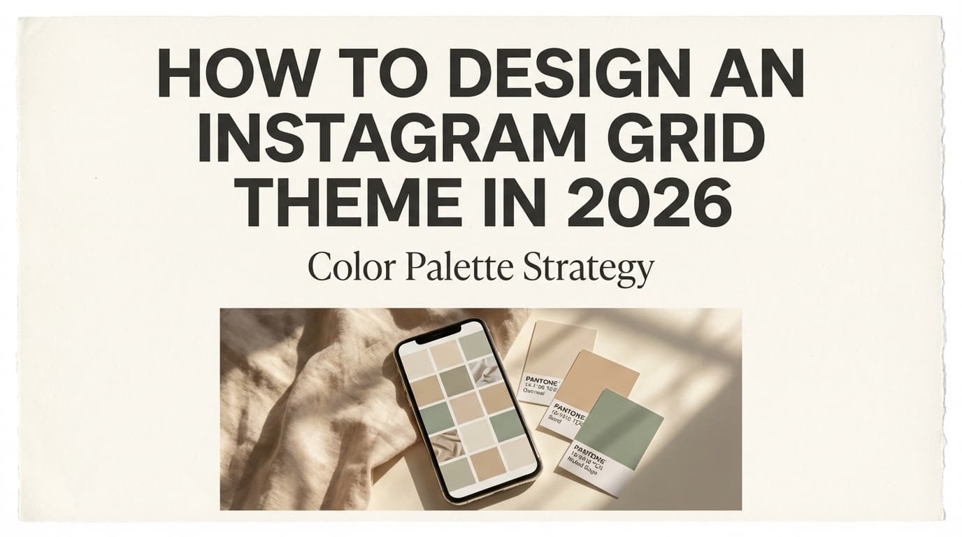 How to Design an Instagram Grid Theme in 2026: Color Palette Strategy Guide