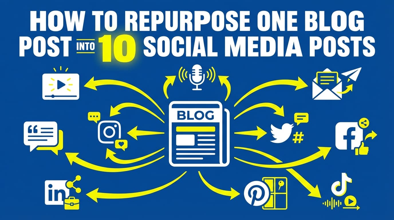 How to Repurpose One Blog Post Into 10 Social Media Posts: Complete Guide
