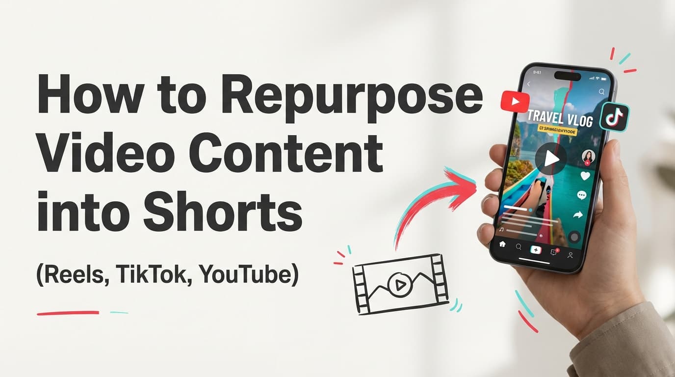 How to Repurpose Video Content Into Shorts (Reels, TikTok, YouTube): Complete Guide