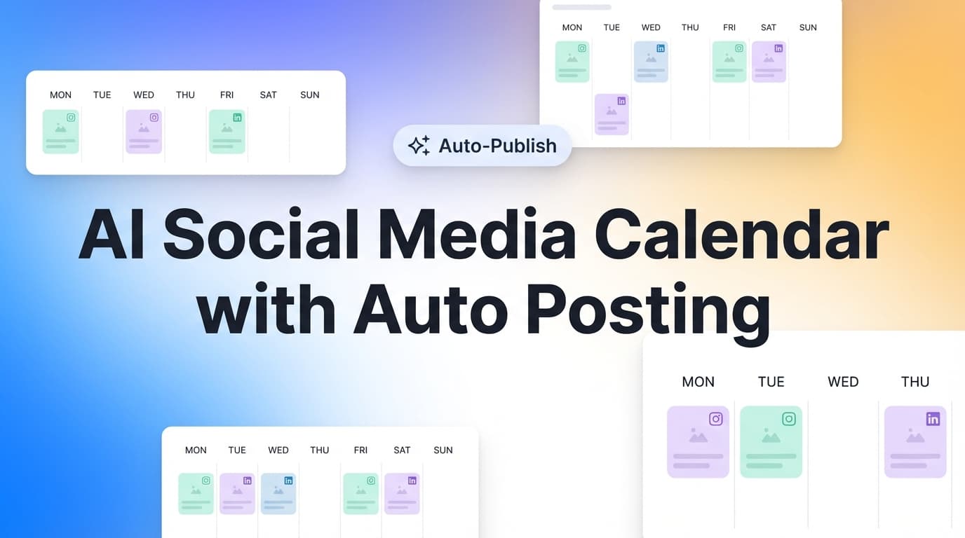 Ai Social Media Calendar With Auto Posting