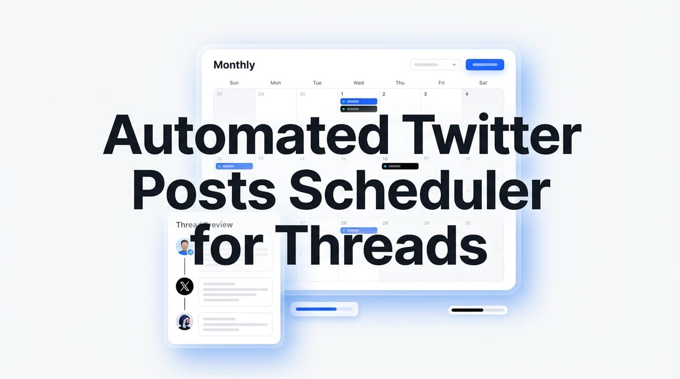 Automated Twitter Posts Scheduler For Threads
