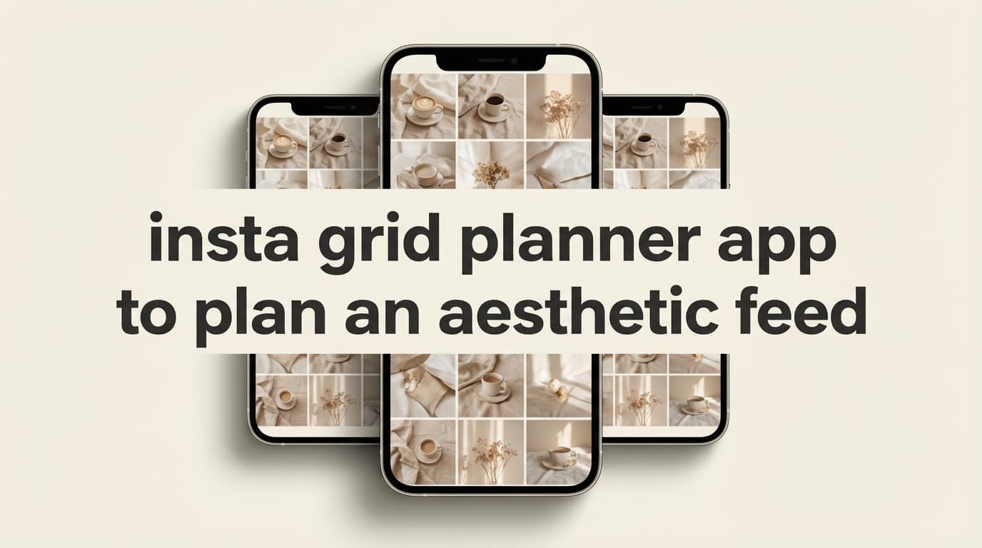 Insta Grid Planner App To Plan An Aesthetic Feed
