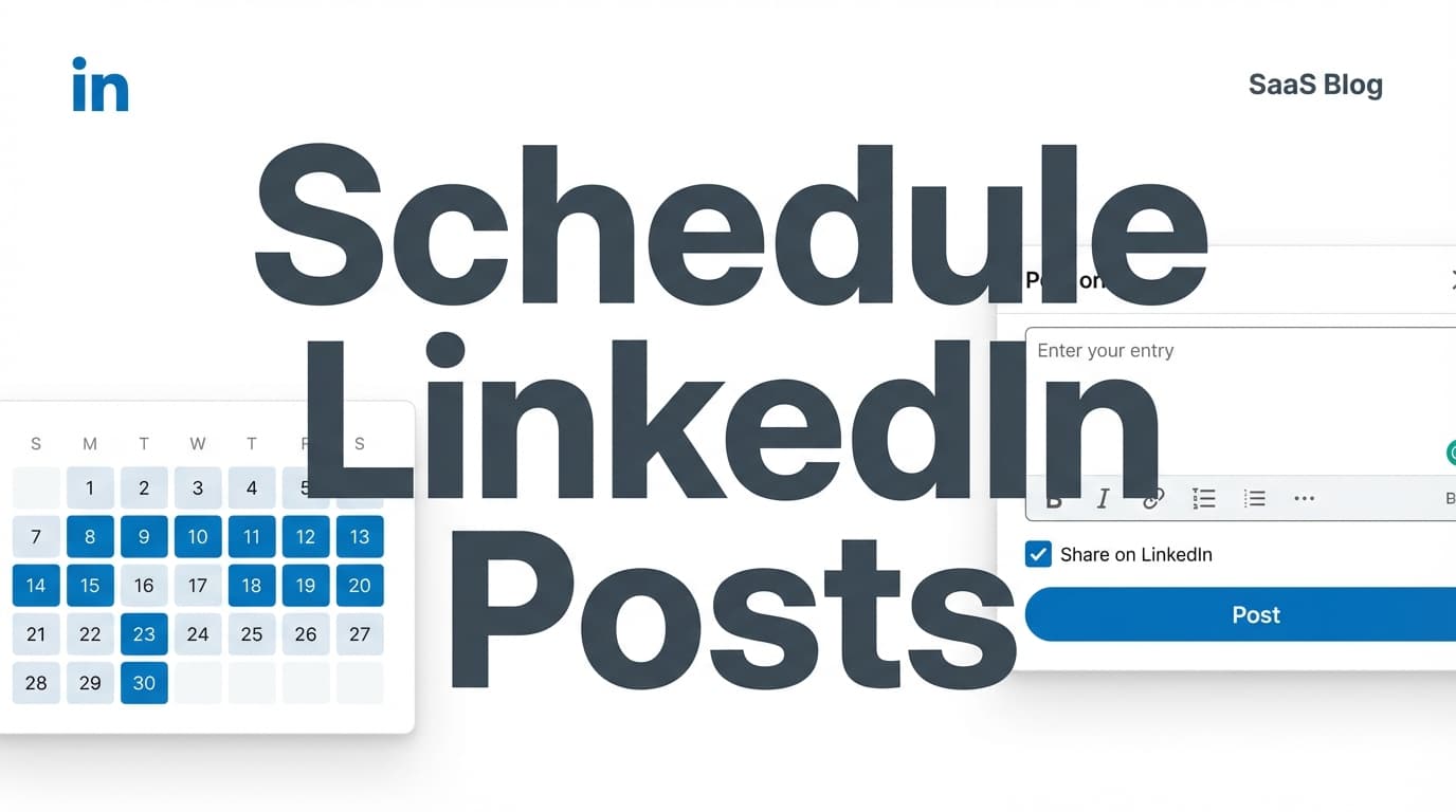 Schedule Linkedin Posts