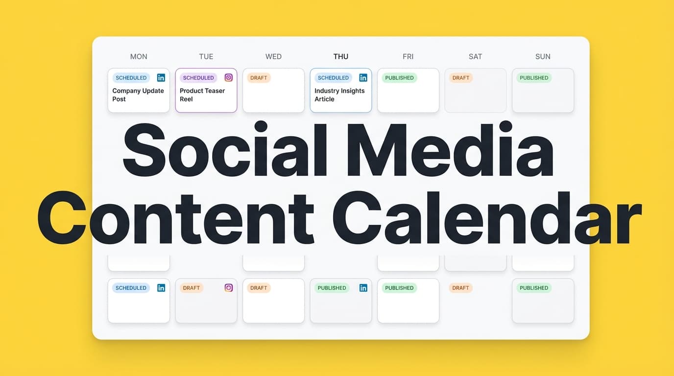 Social Media Content Calendar