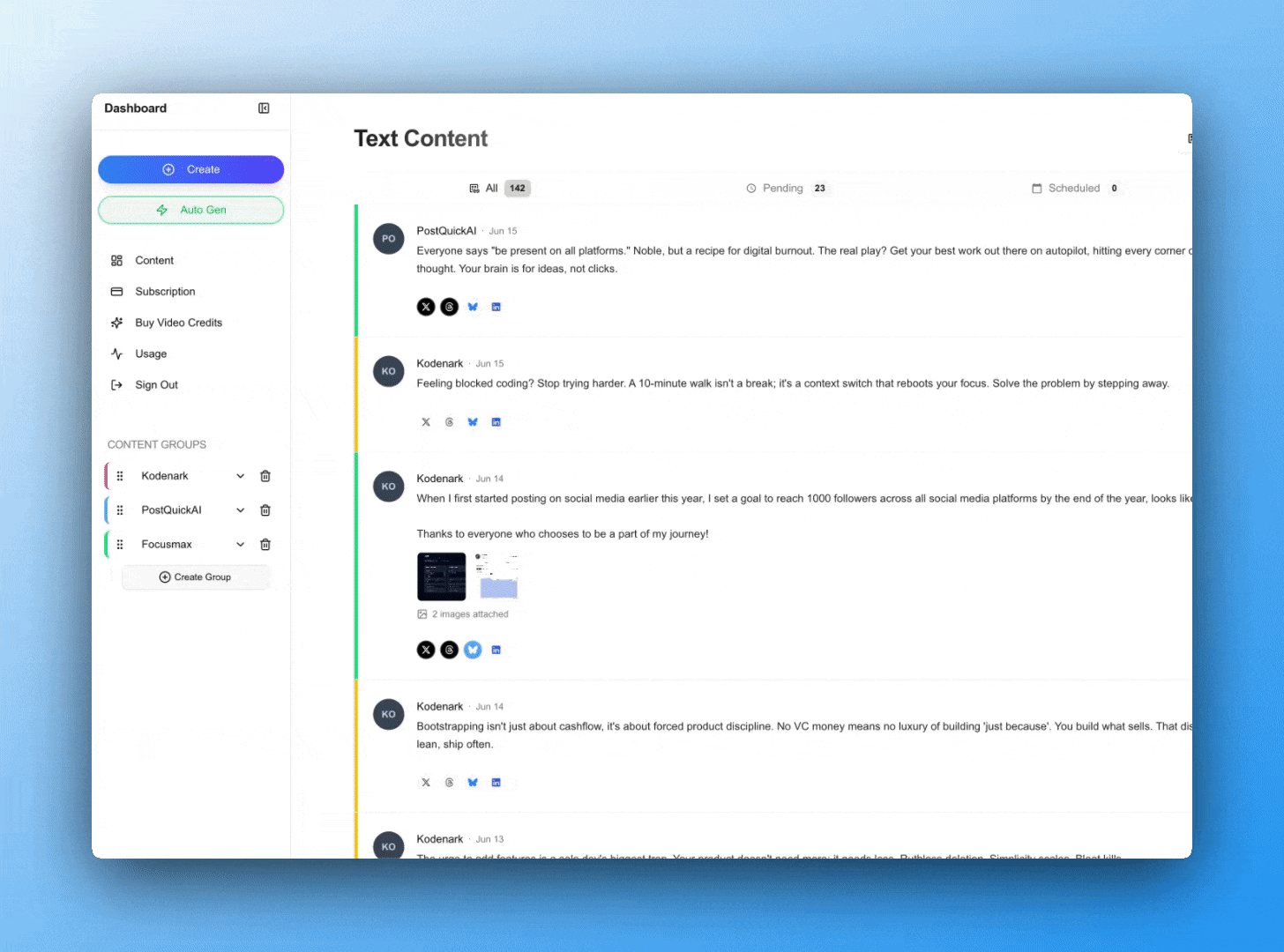 Content on autopilot
