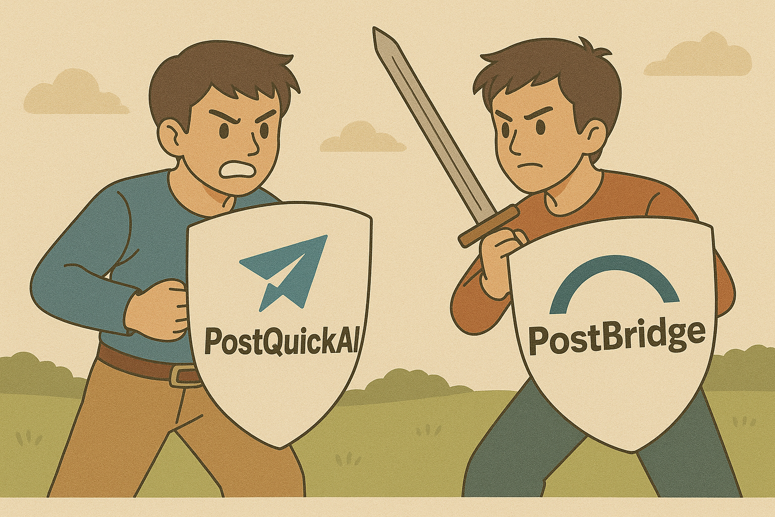 post bridge Alternative - PostQuickAI Cross-Post With AI + Calendar