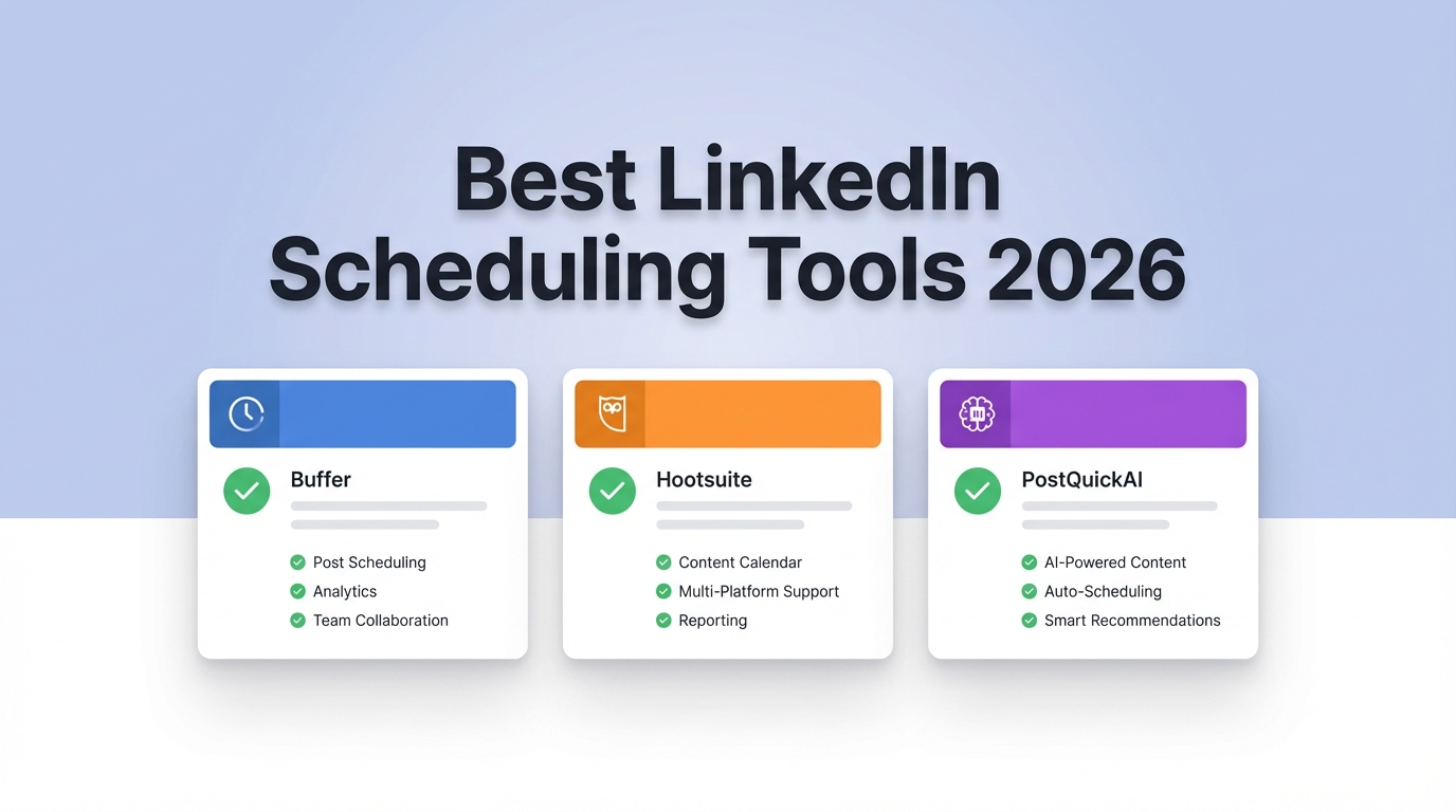 PostQuickAI vs Buffer vs Hootsuite (2026): Best LinkedIn Scheduling ...