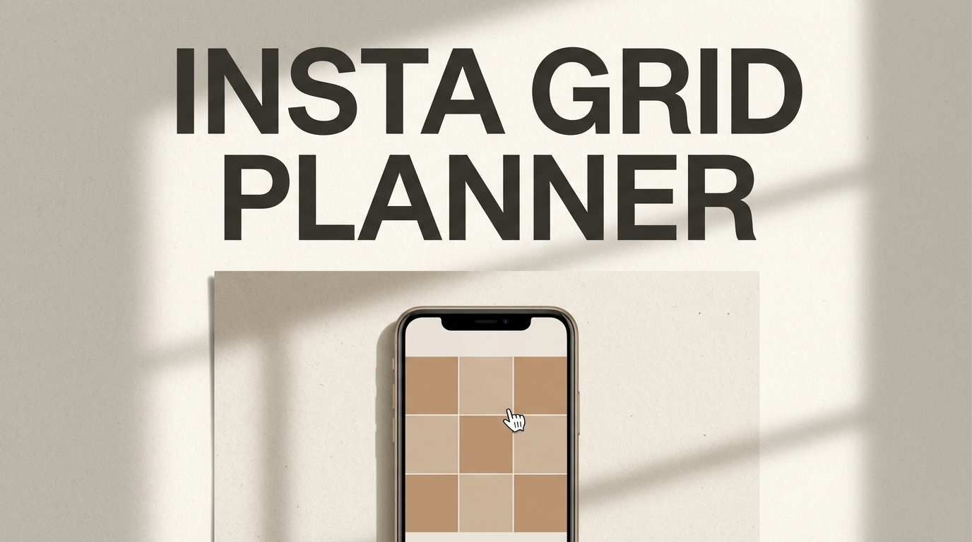 Quick Racka Insta Free Insta Grid Planner Online - Drag & Drop Feed Preview | PostQuickAI